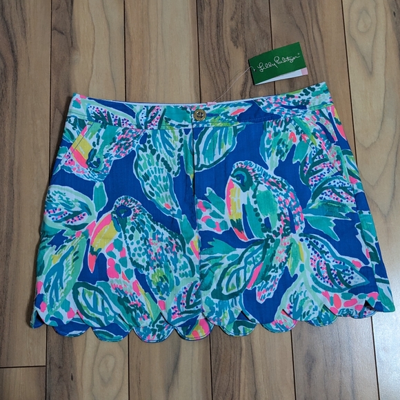 Lilly Pulitzer Pants - NWT! Lilly Pulitzer Lorelie Skort Beckon Blue Wake Up Call Size 6